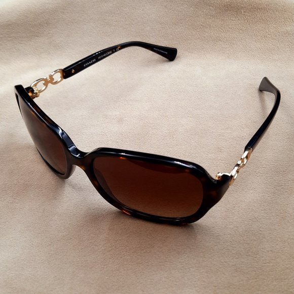 Coach Kissing C Sunglasses HC8146 Dark Tortoise - Picture 5 of 8